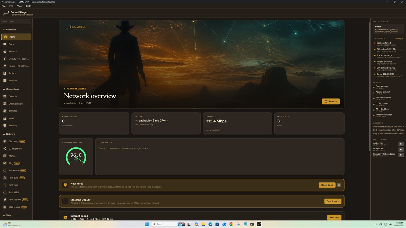#1. SubnetSlinger (Windows) Przez: AISMITH PDX