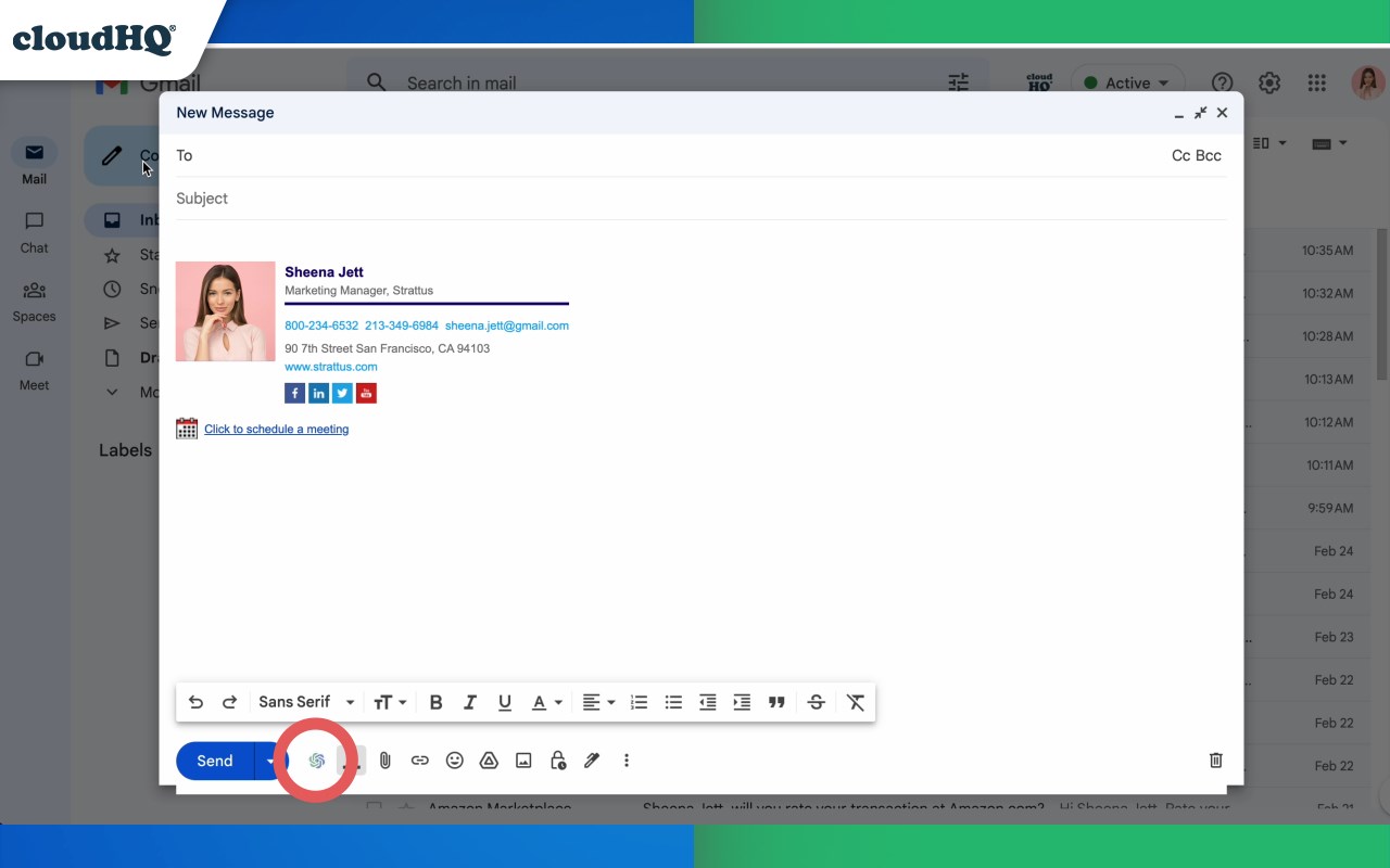 ChatGPT for Gmail by cloudHQ