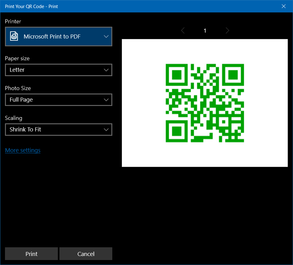 Microsoft creator. Simple qrcode.