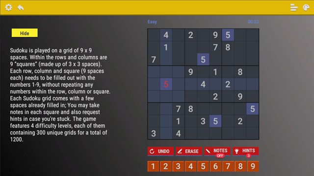Sudoku XBox screenshot 2