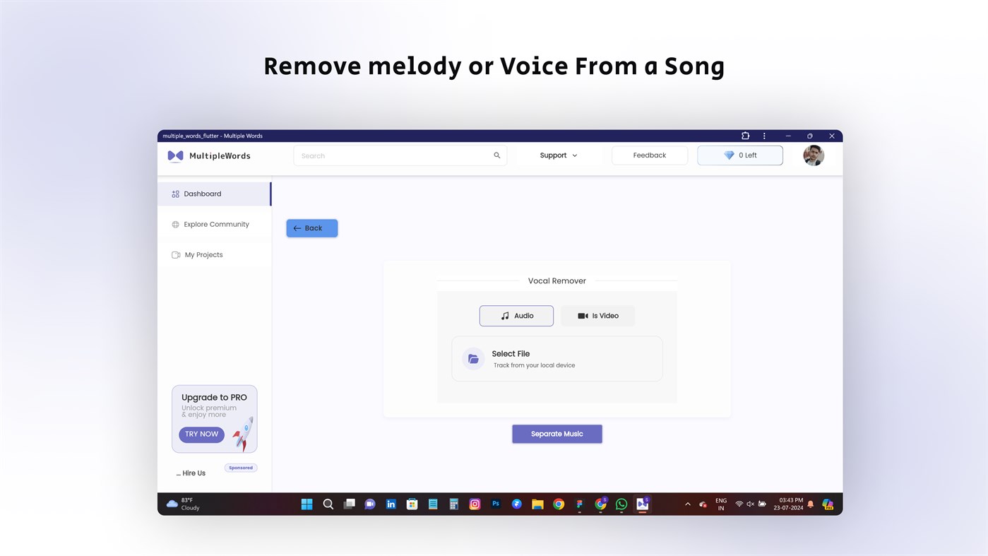 #6. AI Tools-All In One (Windows) Podle: Saify Technologies private limited ( https://saifytech.com )