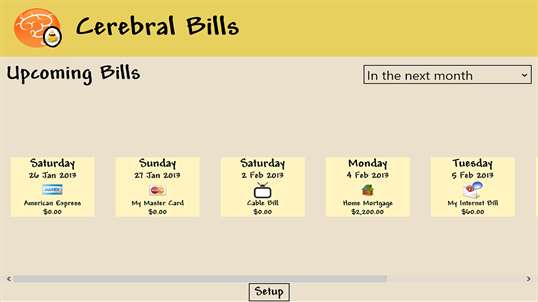 Cerebral Bills screenshot 1