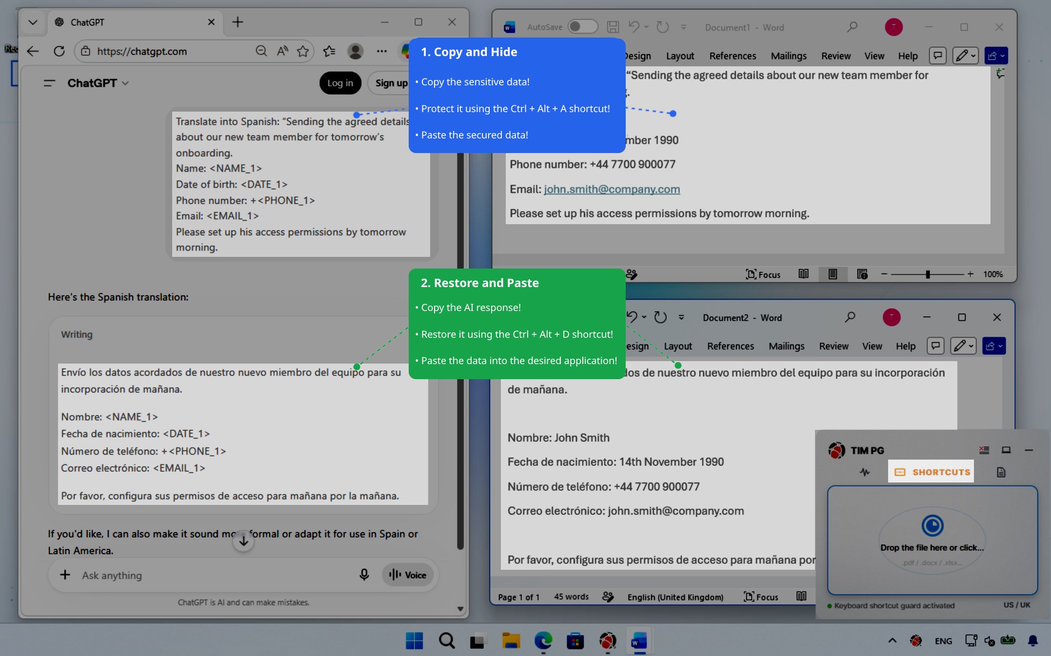 TIM PG screenshot