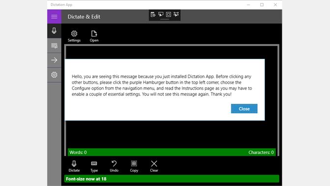 Dictation App for Windows 10 free download on 10 App Store