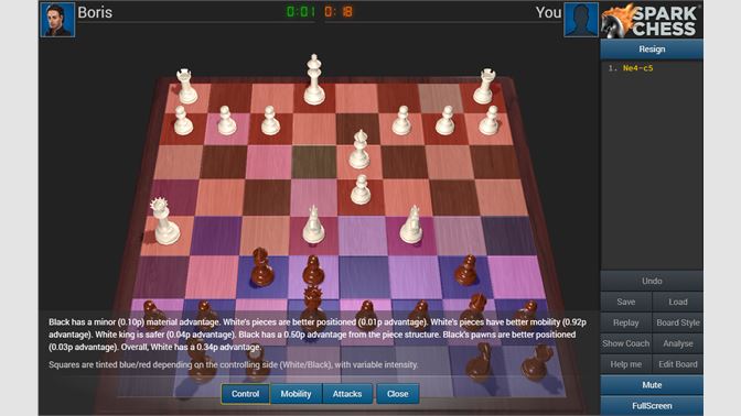 Spark Chess 11 2 6 ME vs Boris The most advance A.I 