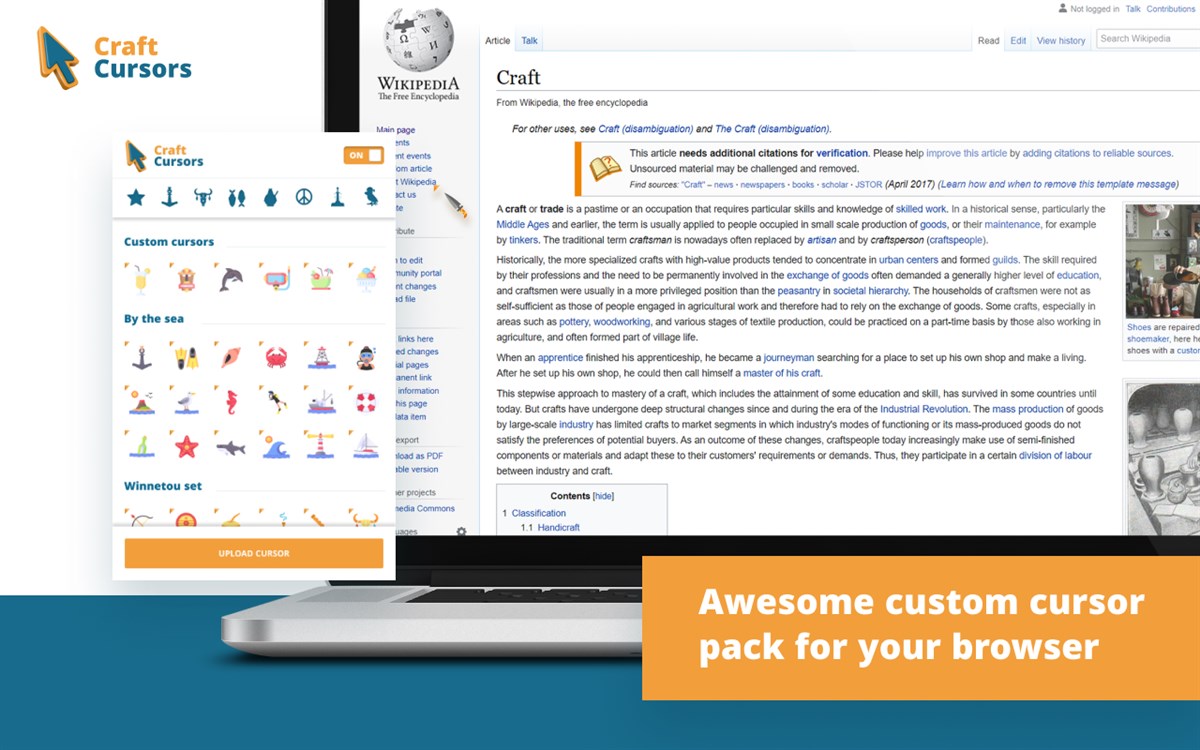 Craft Cursors Số liệu thống kê, tải xuống và kiểm tra an toàn | Chrome ...