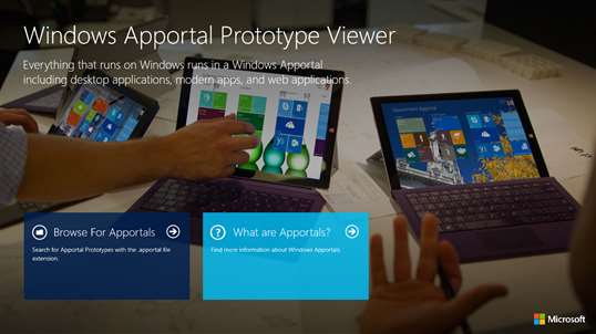 Windows Apportal Prototype Viewer screenshot 1