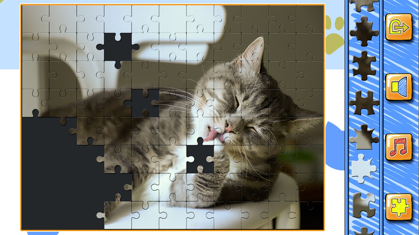 #3. Jigsaw Puzzle Cats and Kitten (Windows) By: Playtouch