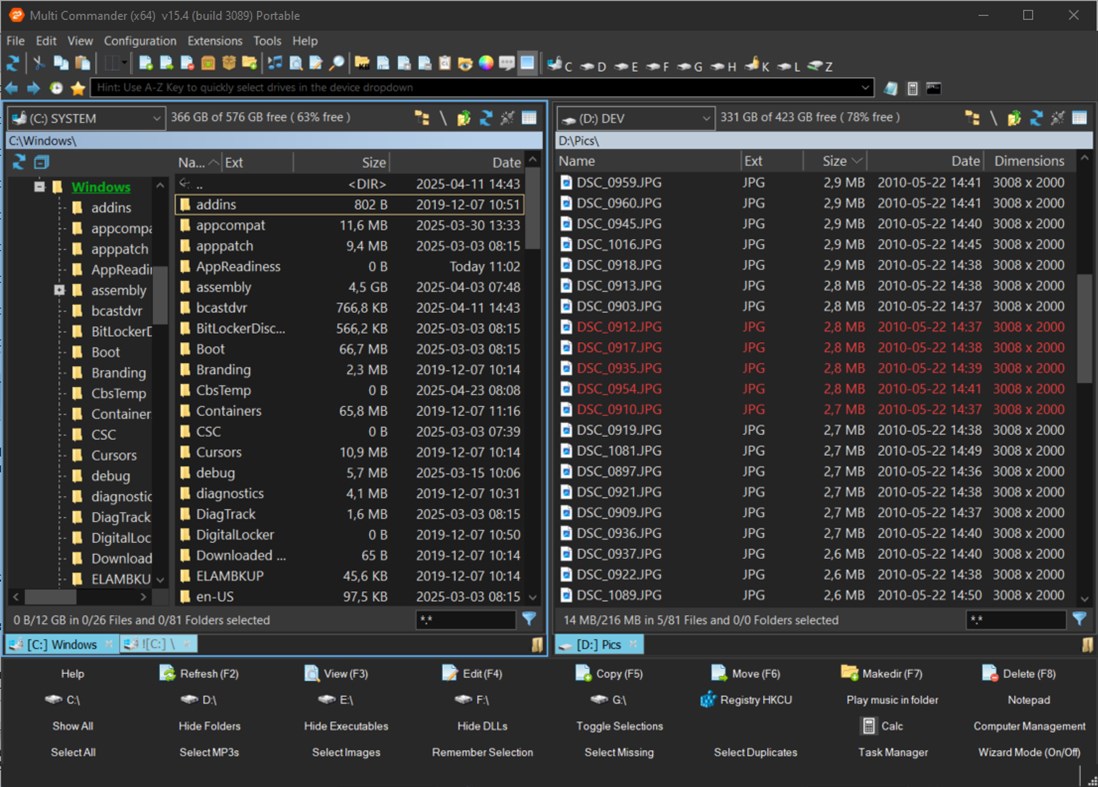 #2. MultiCommander SE (Store Edition) (Windows) 由: Mathias Svensson