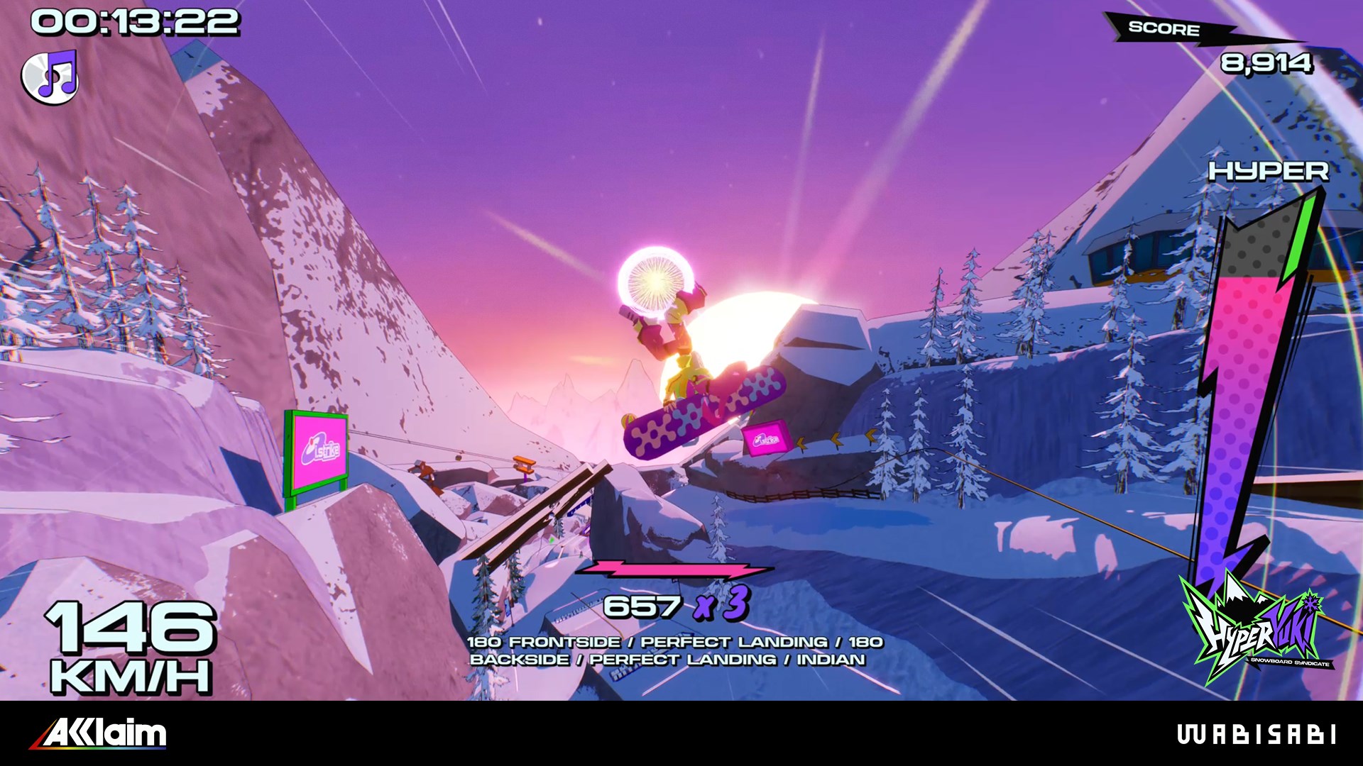 Screenshot 4 from HyperYuki: Snowboard Syndicate