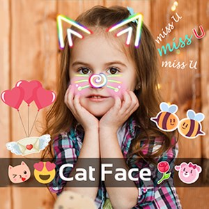 Cat Face Photo Collage
