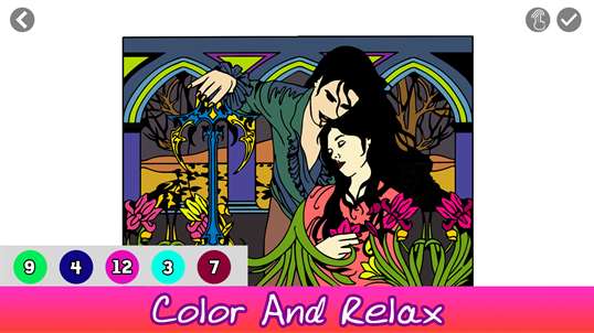 Vampires Color By Number- Horror Sandbox Coloring Book screenshot 2