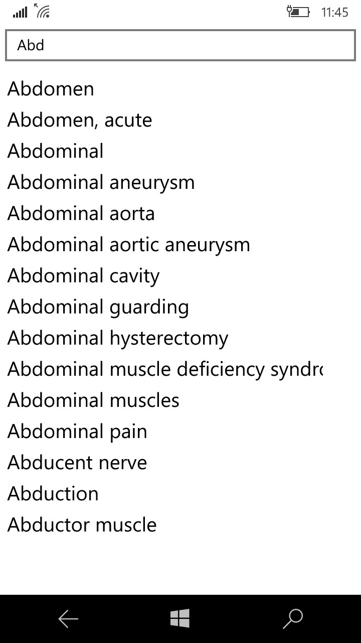 Offline Medical Dictionary for Windows 10