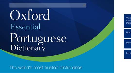 Oxford Essential Portuguese Dictionary screenshot 1
