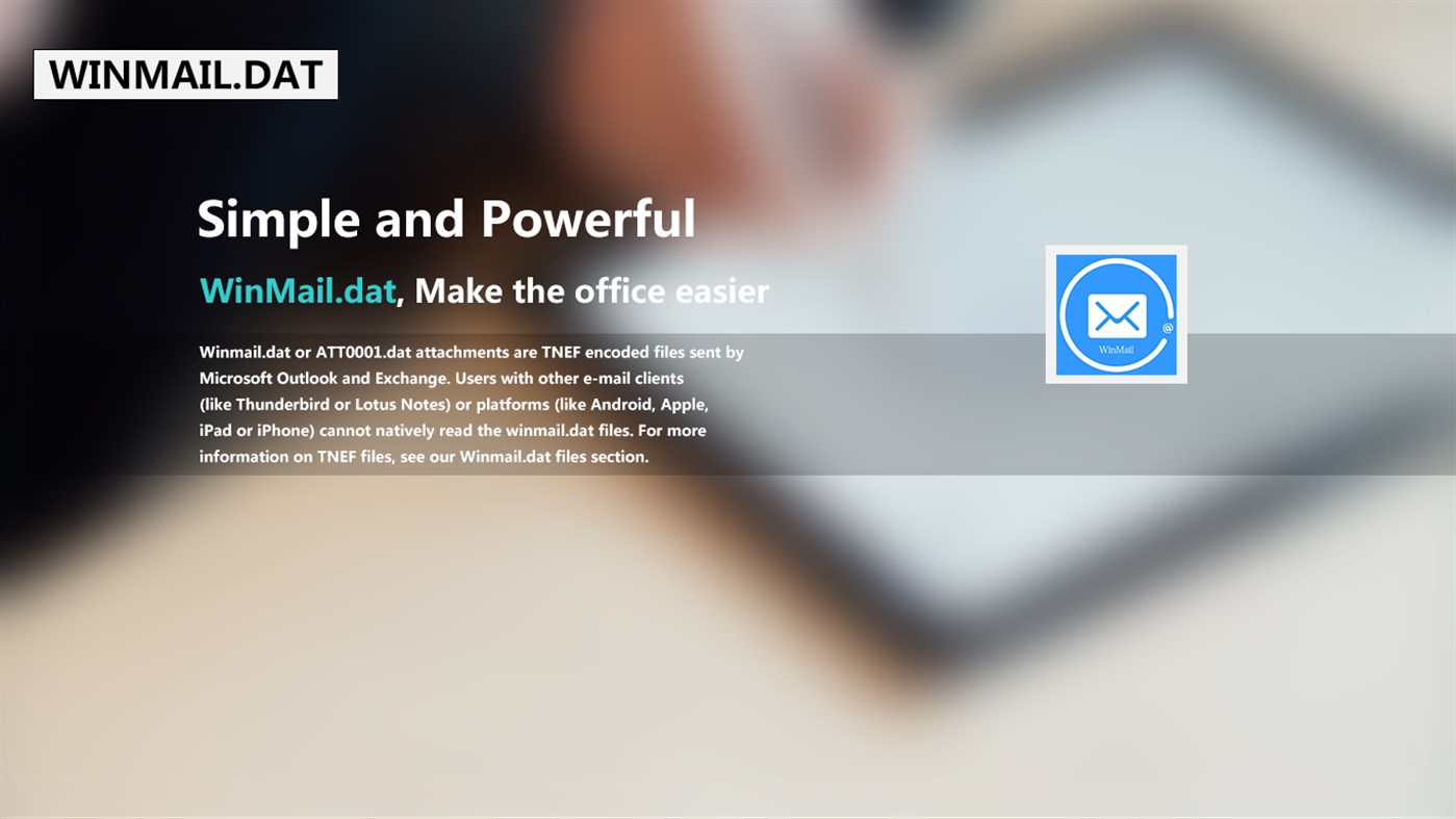#5. Winmail.dat Reader and Saver (Windows) 由: WHNC