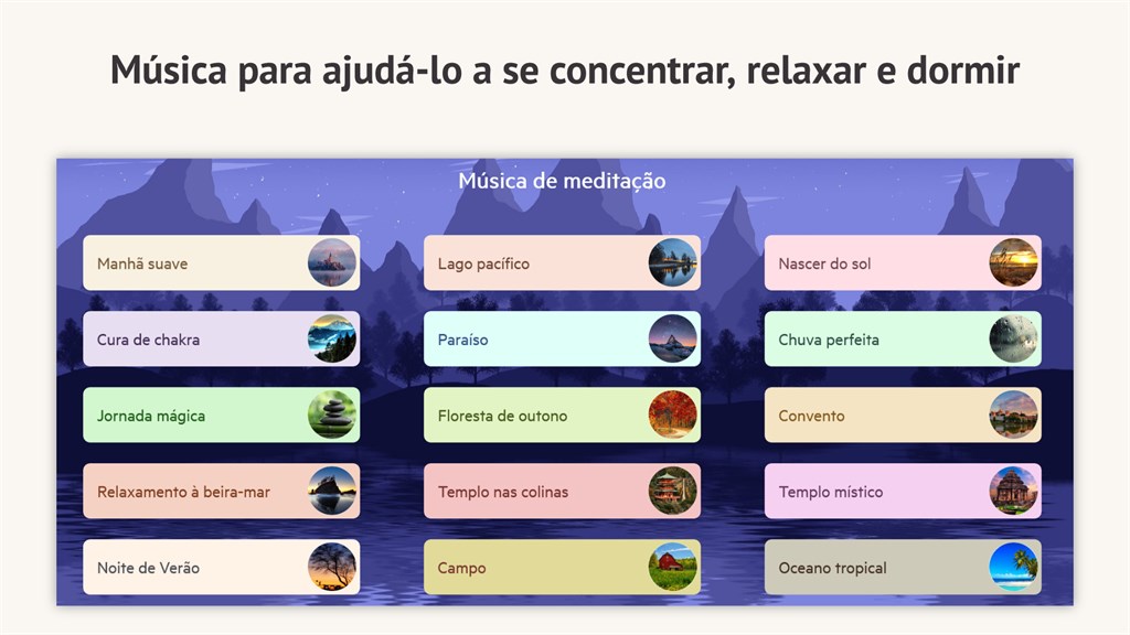 Sons Relaxantes da Natureza - Microsoft Apps