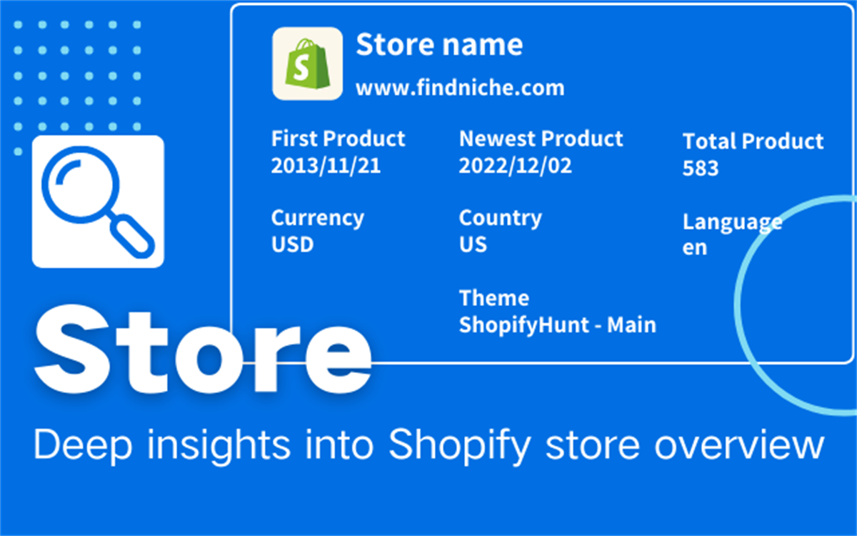 ShopifyHunt: Shopify Store Spy & Parser Tool