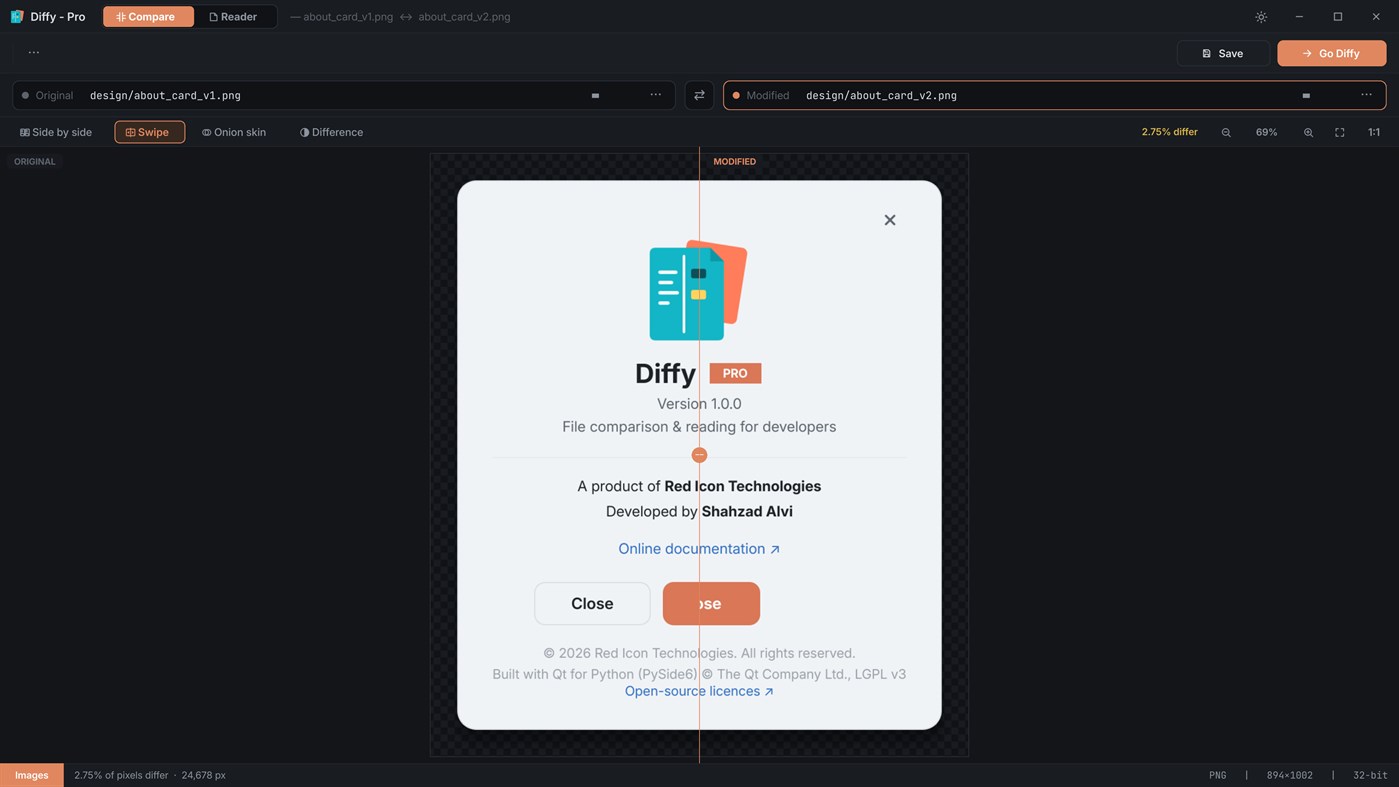 #4. Diffy Pro (Windows) Προγραμματιστής: Red Icon