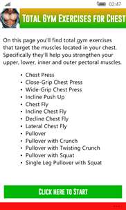 Total Gym Exercises for the Chest screenshot 1