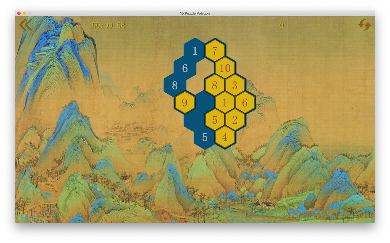 #8. 15 Puzzle Polygon (Windows) 由: YWH Family