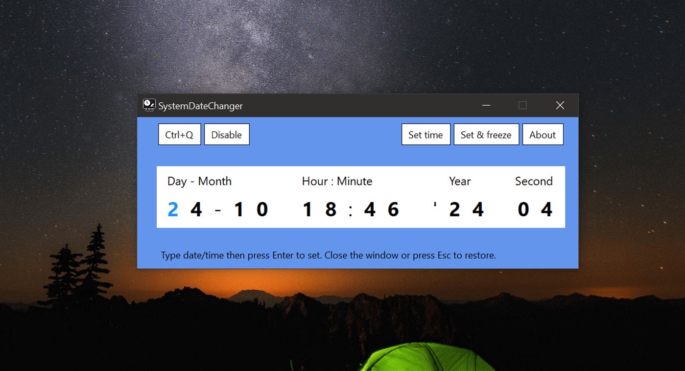 #1. SystemDateChanger (Windows) 由: indeepsoft