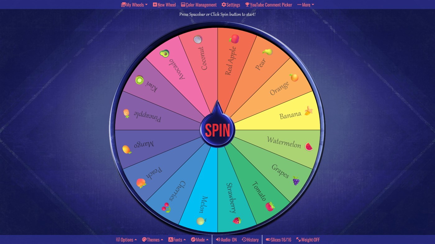 #1. Spin The Wheel - Random Picker (Windows) بواسطة: My App Catalog INC