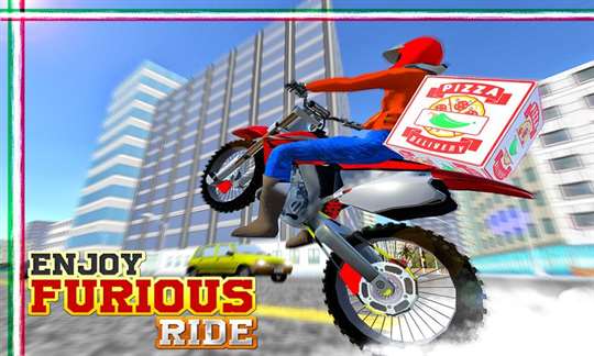 Pizza Delivery Moto Bike Rider screenshot 4