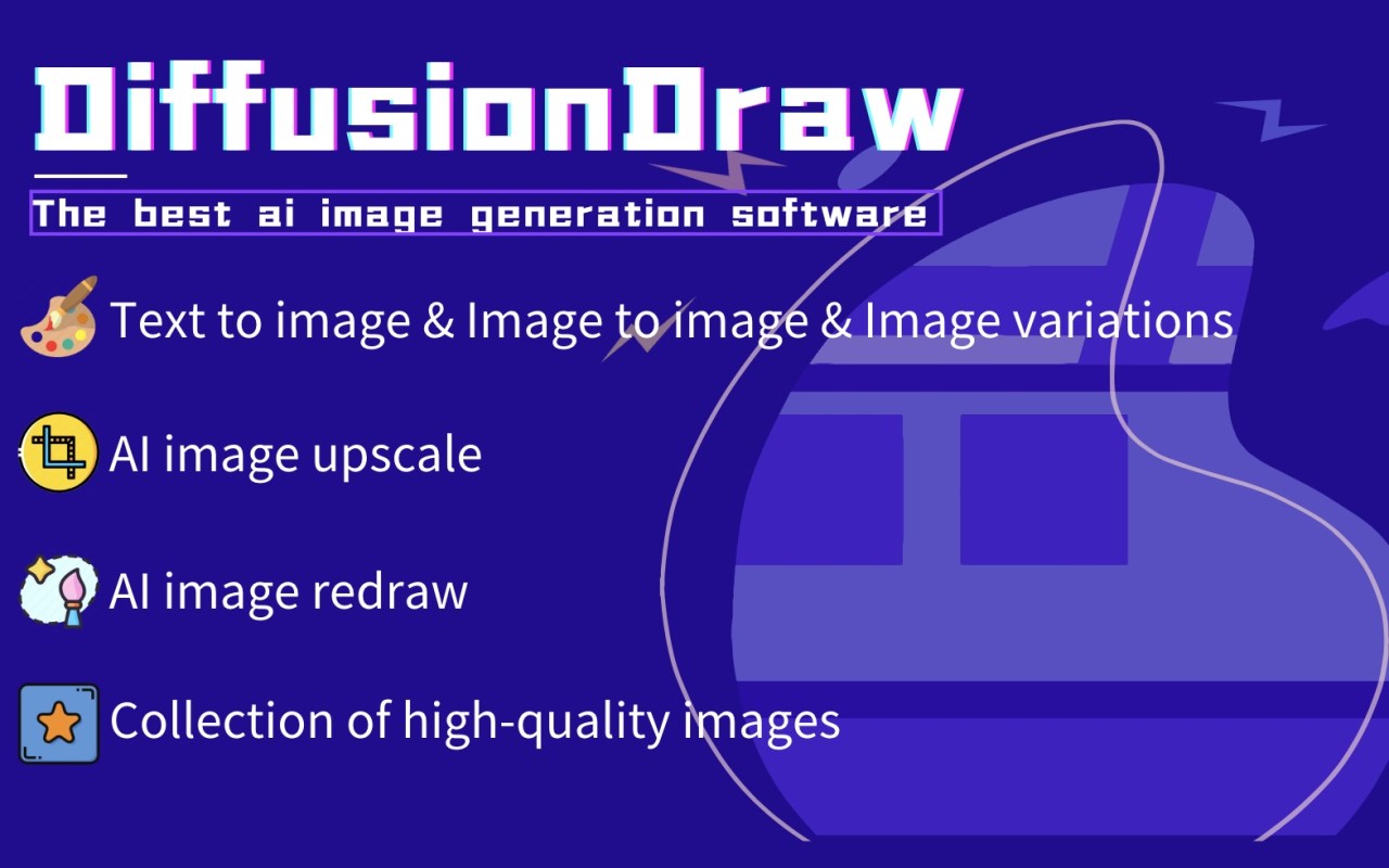 DiffusionDraw - Free AI draw promo image