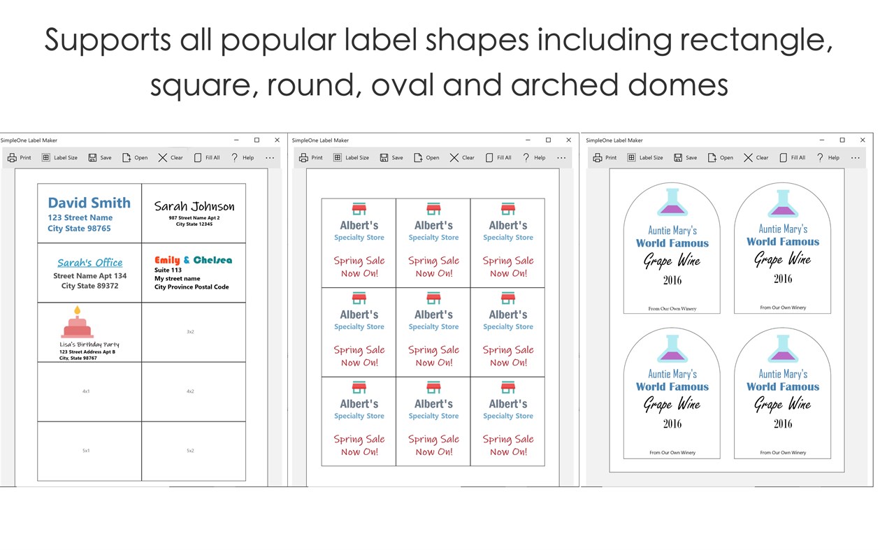 #4. SimpleOne Label Maker (Windows) 来自: Aidaluu Inc.