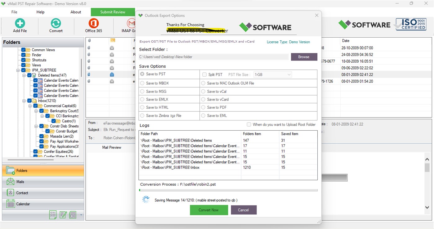 #5. vMail OST to PST Converter Software (Windows) Με: Ayush Tech Software