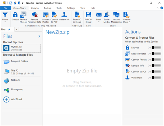 WinZip Microsoft Store Edition screenshot 1