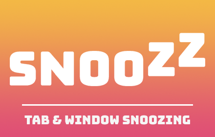 Snoozz - Snooze Tabs & Windows for later small promo image