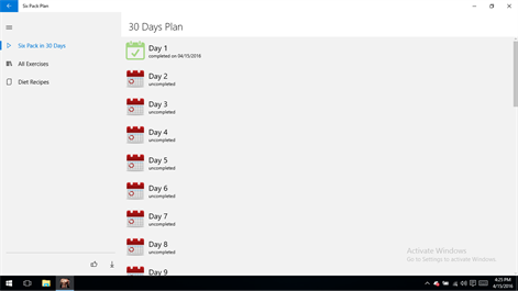 Six Pack Plan Screenshots 1