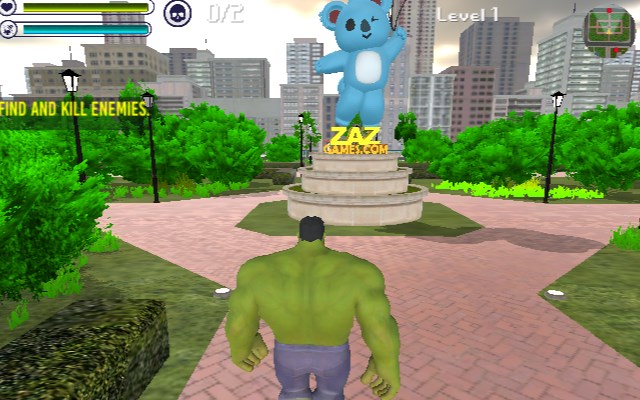Hulk 3D Game Play