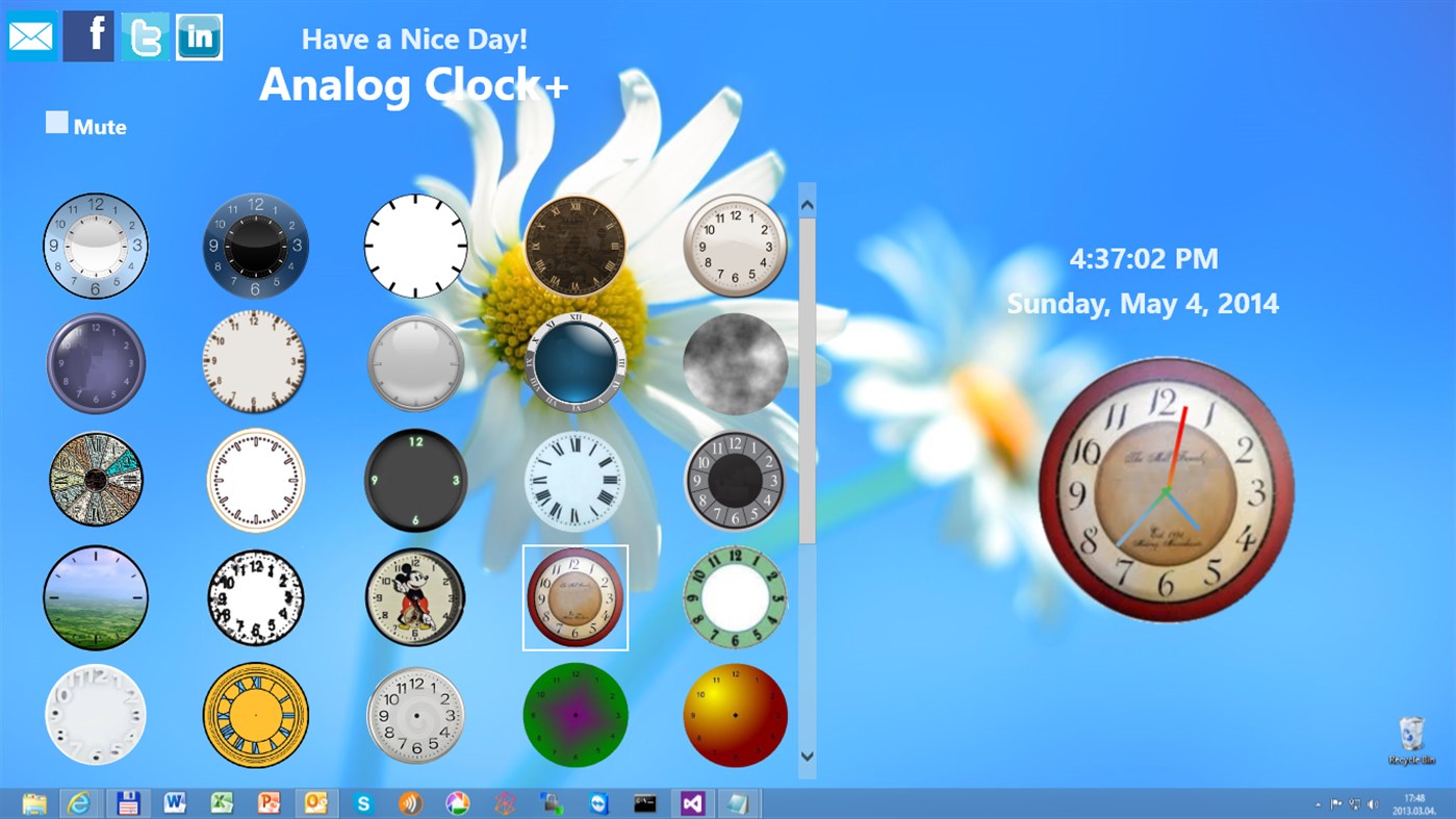 #5. Analog Clock+ (Windows) Podle: trenya