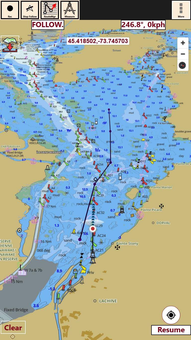 Lake George Navigation Chart