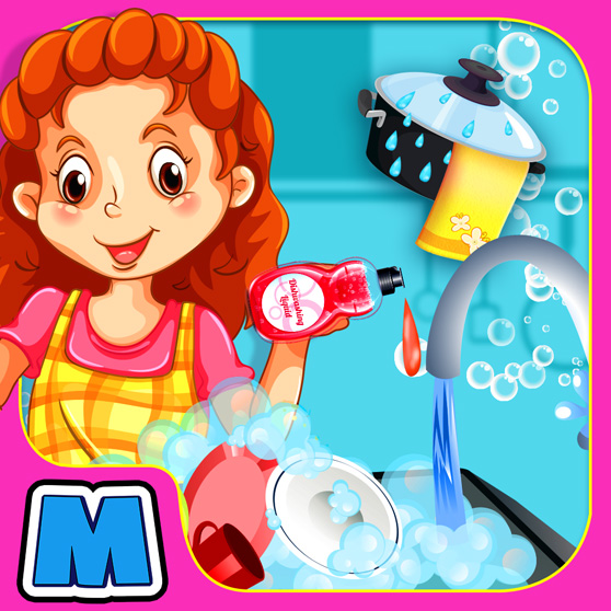 Kitchen Clean up Deluxe - Clean The House, Dishes & Get Rid Of The Mess