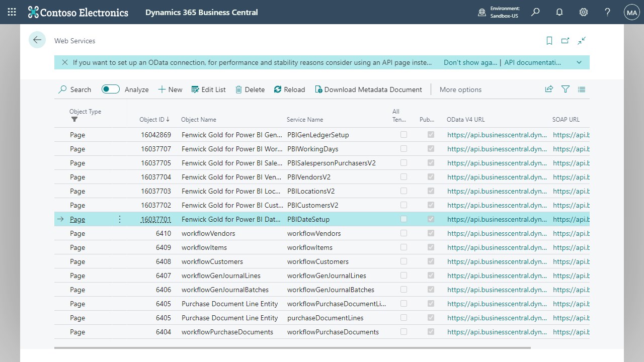 Snapshot 5 of Fenwick Gold Purchasing Connector for Power BI