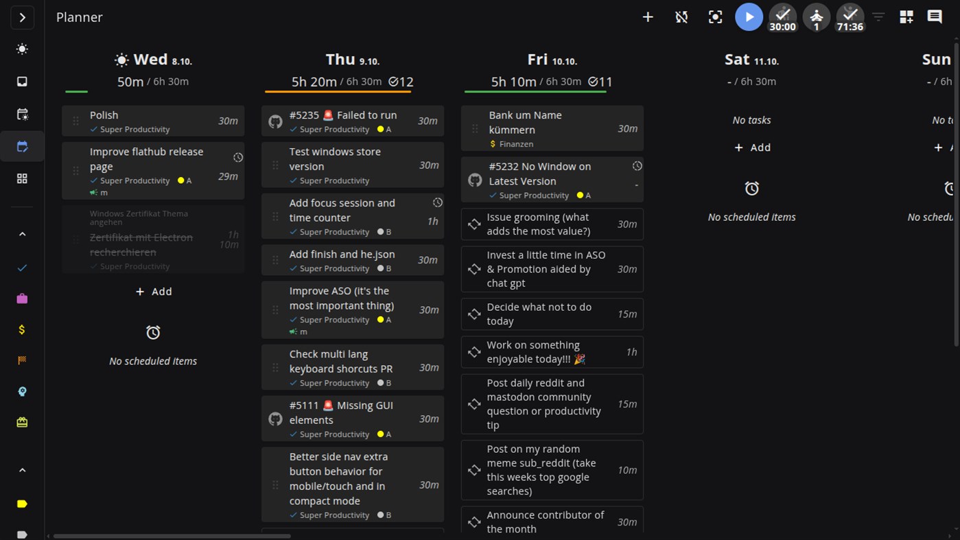 #5. Super Productivity (Windows) By: johannesjo