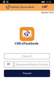 CSB ePassbook screenshot 1