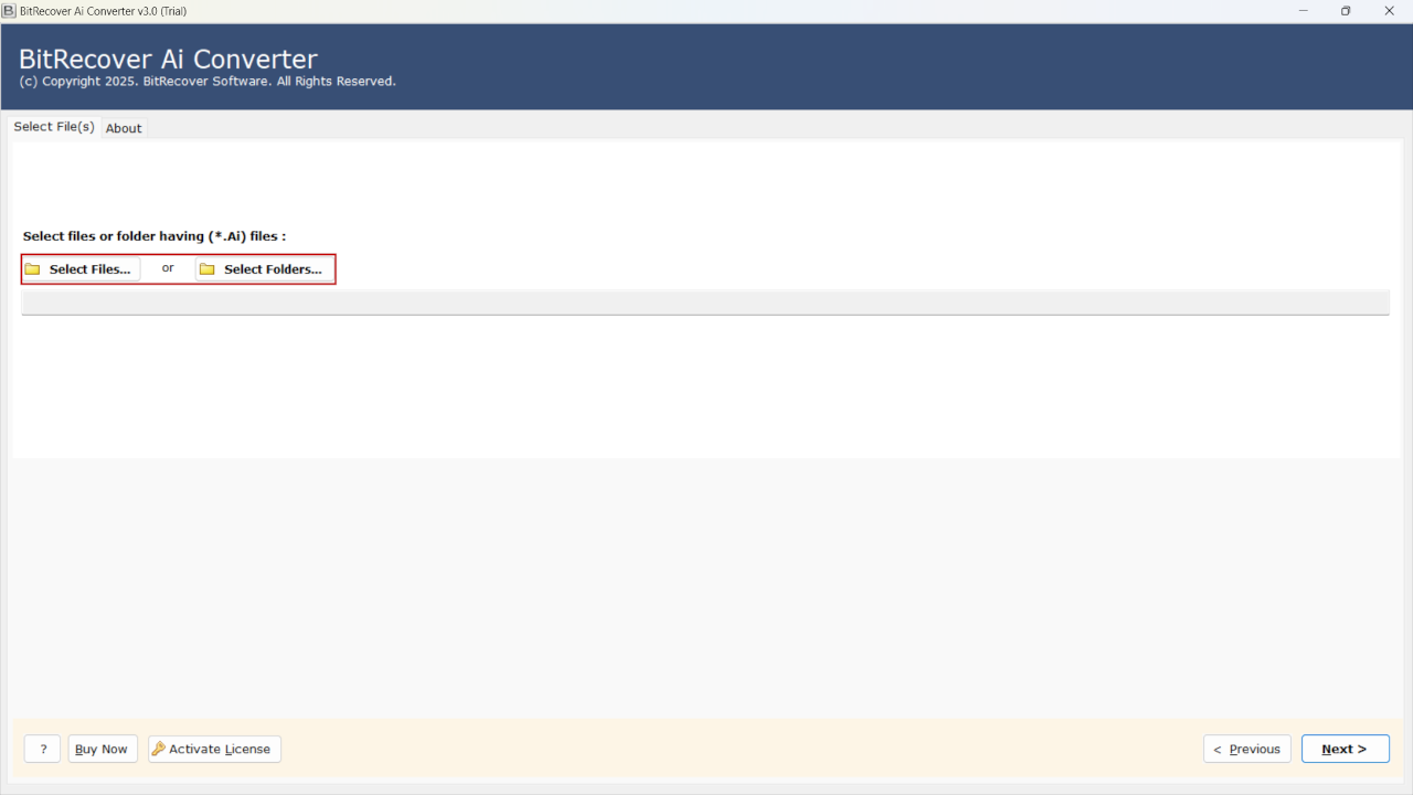 Snapshot 2 of BitRecover AI to TIFF Converter