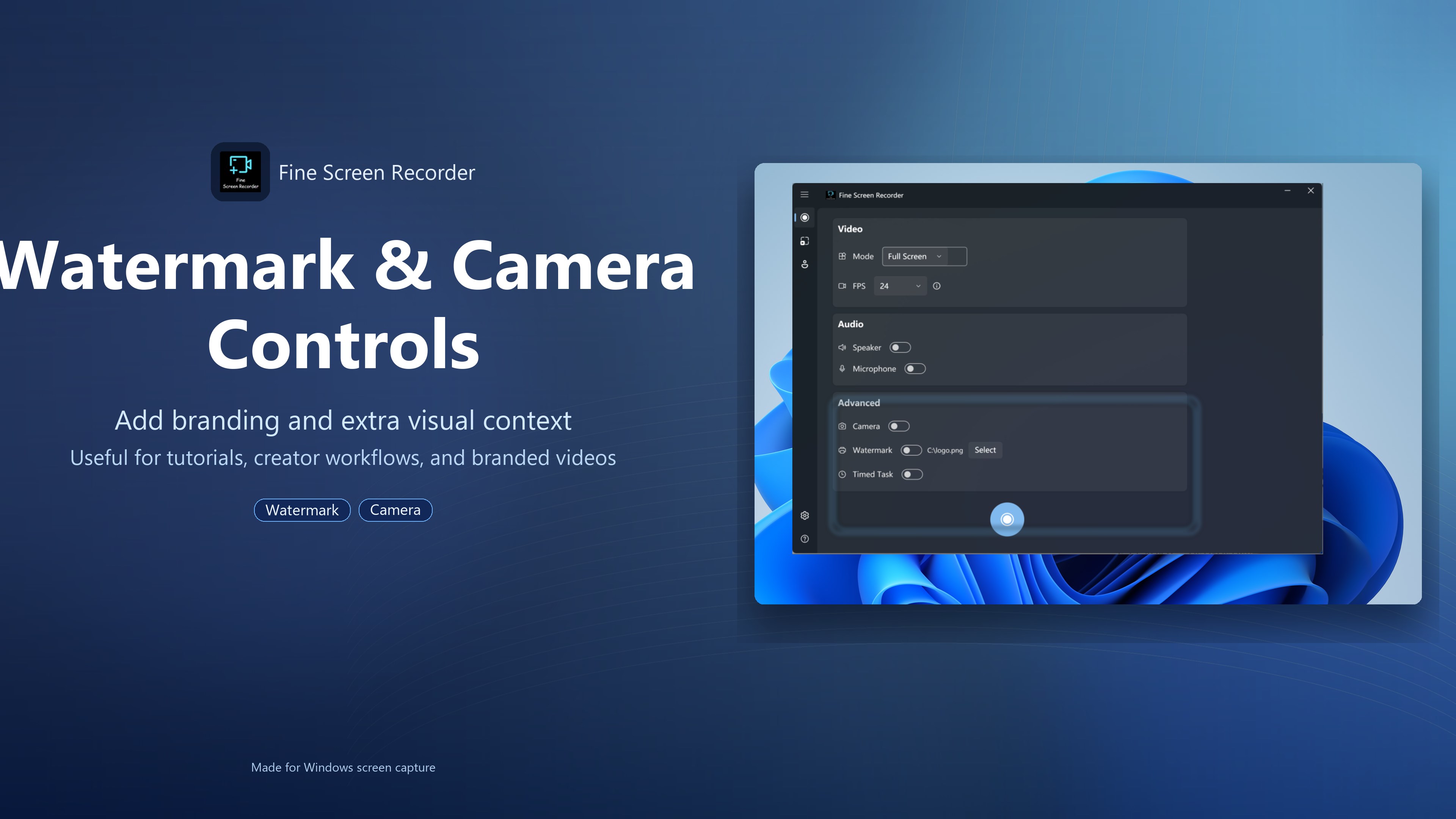 Fine Screen Recorder – Screen Recorder for Windows screenshot