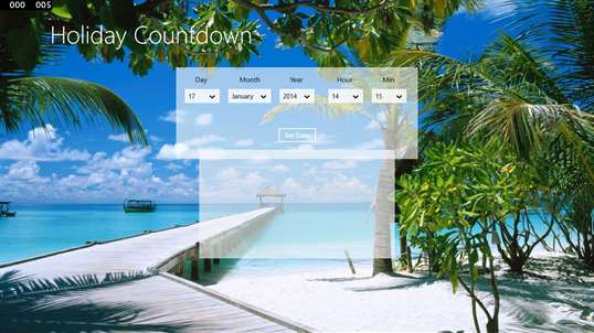 Beach Holiday Countdown for Windows 10 PC Free Download - Best Windows