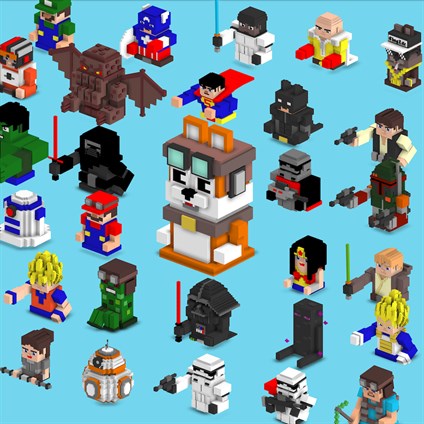 Blocky Skies Craft: Crossy Heroes