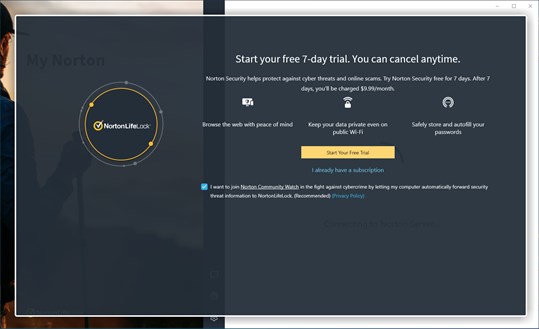 Norton Security screenshot