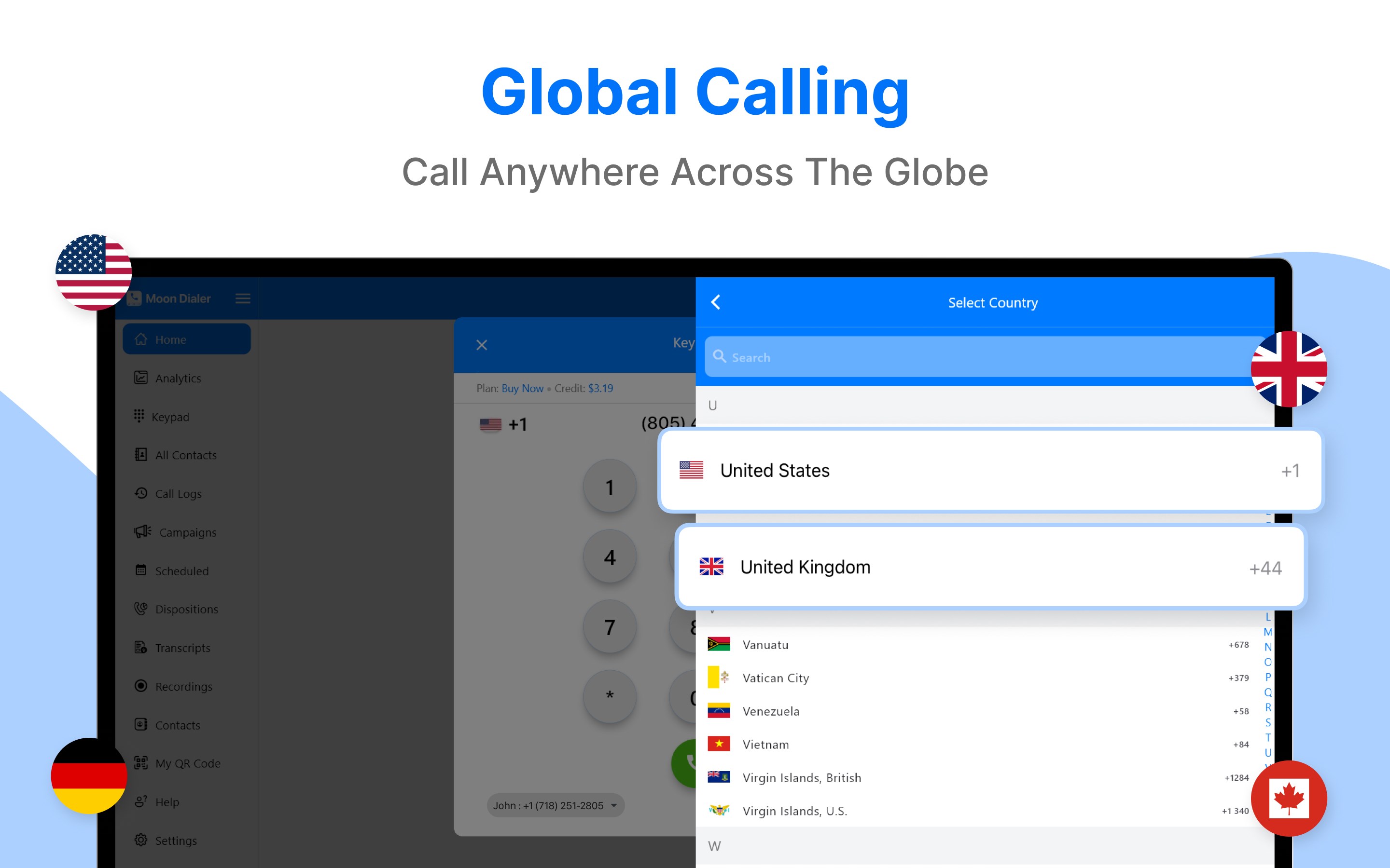 WiFi Calling & VoIP Calls by Moon Dialer screenshot