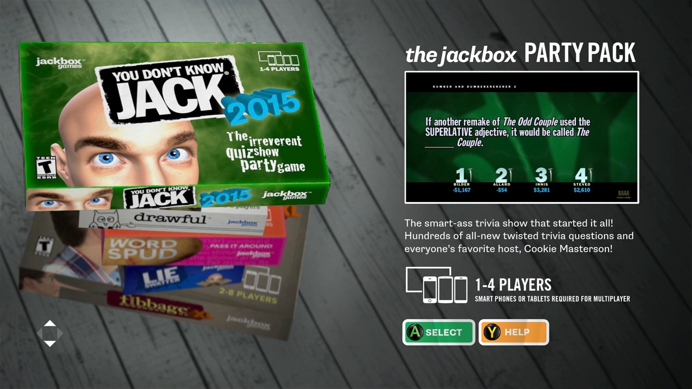 #6. The Jackbox Party Pack (Xbox) 由: Jackbox Games, Inc.