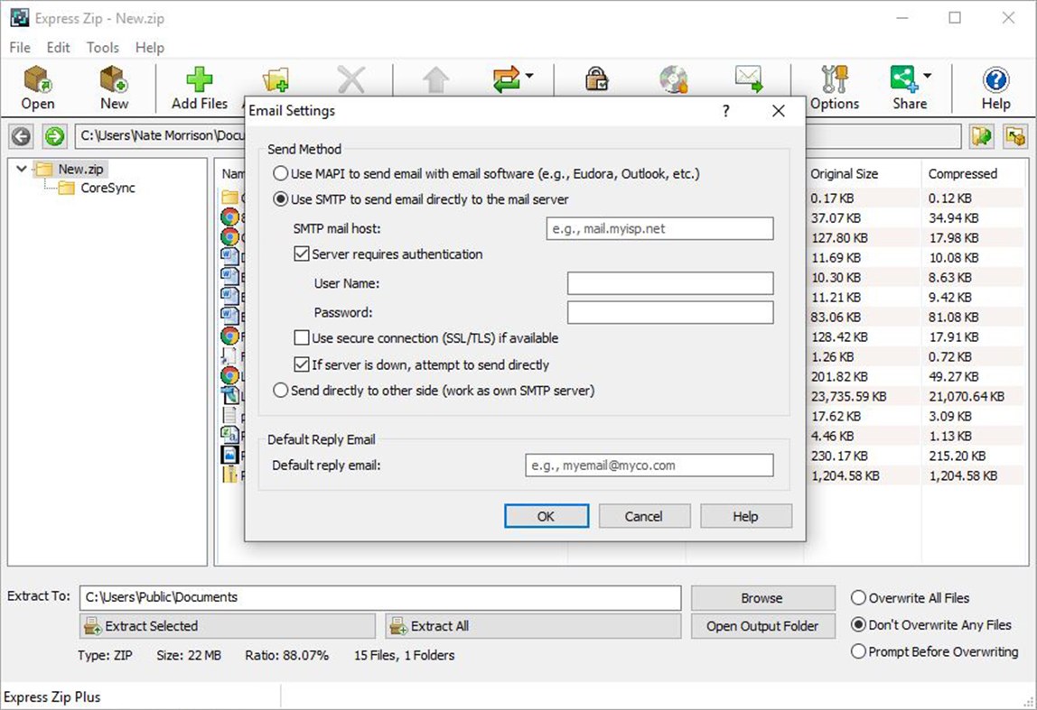 #4. Express Zip (Windows) De: NCH Software