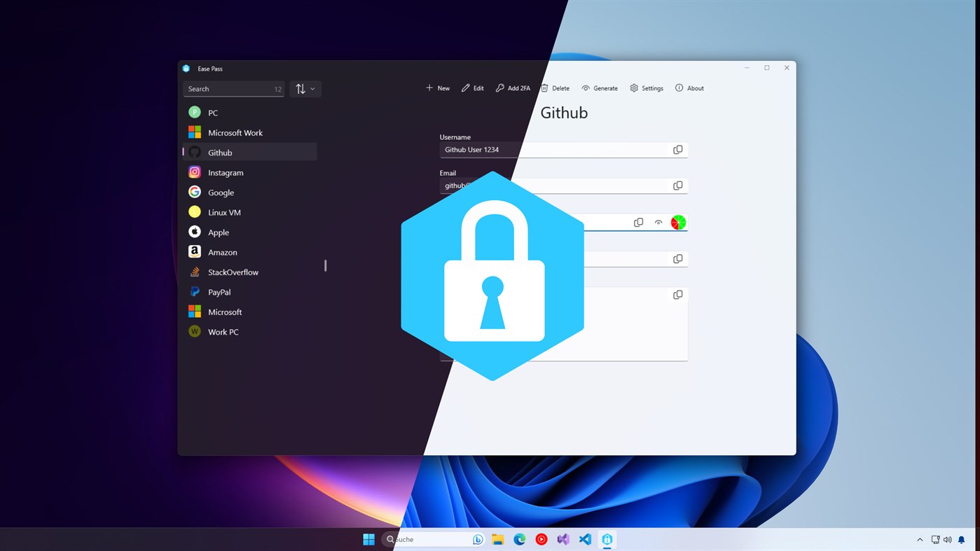 #1. Ease Pass (Windows) De: Julius Kirsch
