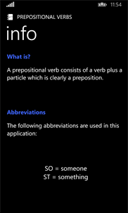 Prepositional Verbs screenshot 5